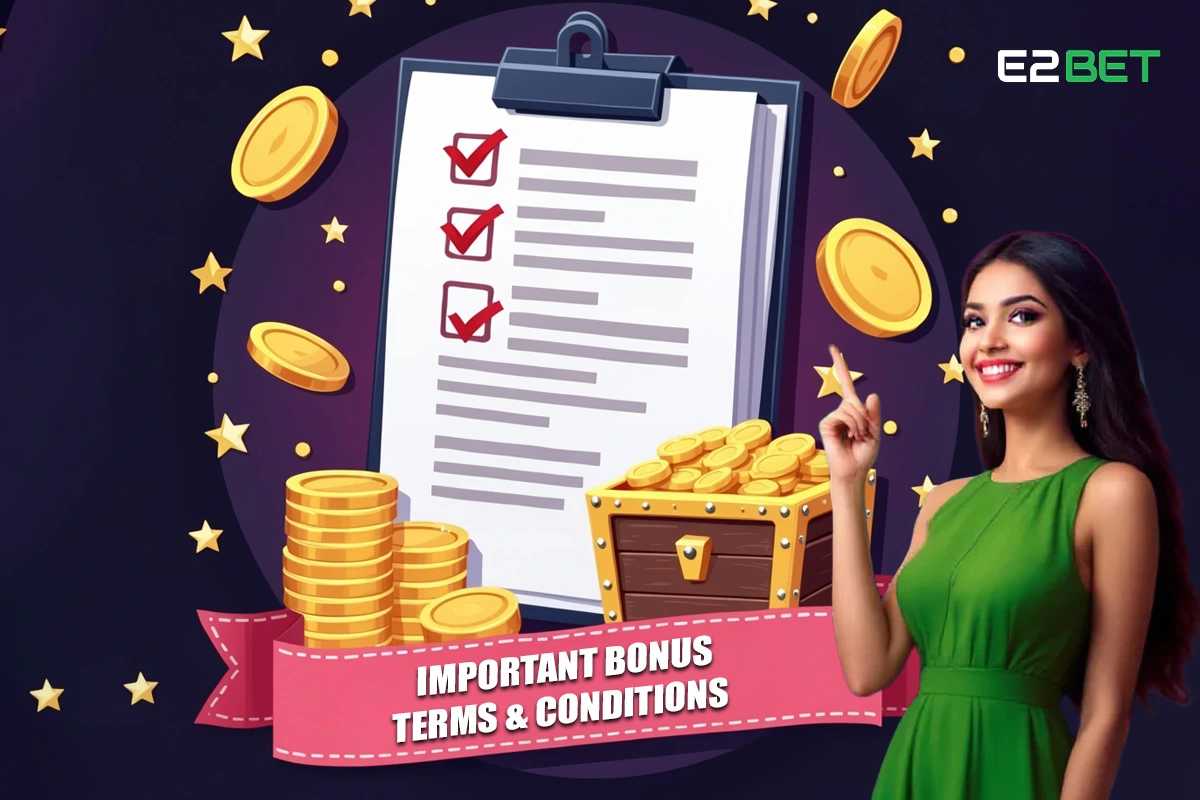 Bonus terms at E2Bet